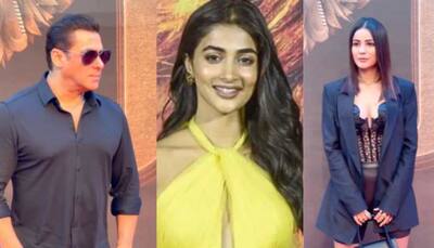 KKBKKJ Trailer Launch: Salman Khan, Shehnaaz Gill Look Stunning In Black Outfits, Pooja Hegde Shines In Yellow Gown; See Pics