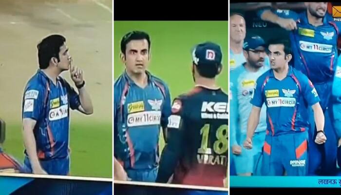 Watch: Gambhir&#039;s Intense Handshake With Kohli After Silencing Bengaluru Crowd