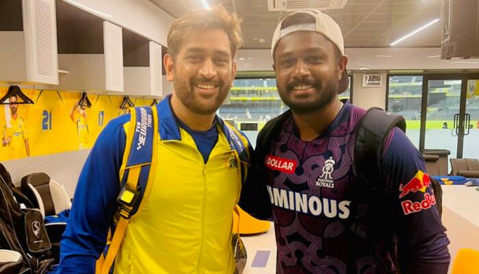 IPL 2023: &#039;Vaathi Is Here,&#039; Sanju Samson All Smile With MS Dhoni, Pic Goes Viral