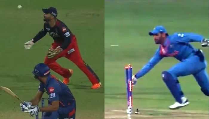 &#039;Dhoni Hota Toh....&#039;: Dinesh Karthik Trolled For Missing Run Out On Last Ball Of RCB vs LSG Clash, Compares Him With MS Dhoni