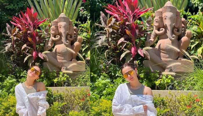 Pakistani Actress Hania Aamir Poses In Front Of Lord Ganesha Idol, Gets Love From Indian Fans