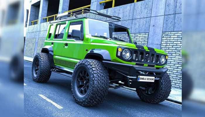 Digitally-Modified Maruti Suzuki Jimny Is Overlanding Ready, Features V8 Engine: In Pics