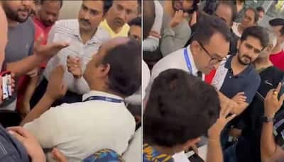 GoFirst Passengers Get In Heated Argument With Airline Staff Over Flight Cancellation At Goa Airport: Watch