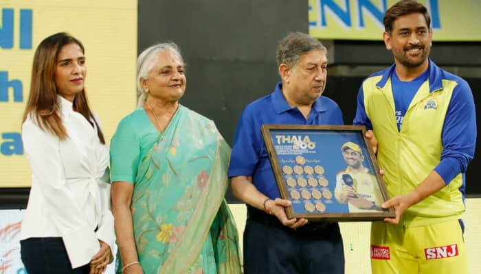 Dhoni Felicitated By CSK Owner On Completing 200 Matches As Super Kings&#039; Captain; Watch