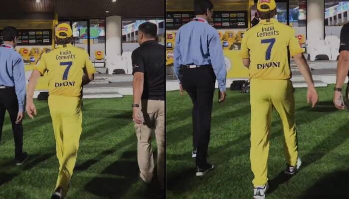 Watch - CSK Share Video Of MS Dhoni Limping Back To Dressing Room Due To Knee Injury