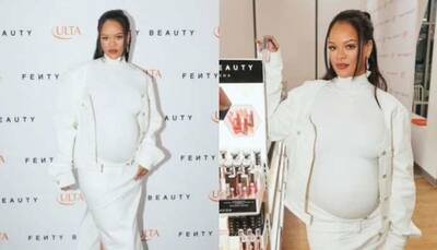 Rihanna Flaunts Her Baby Bump In All White Outfit At An Event In Los Angeles- See Pics 