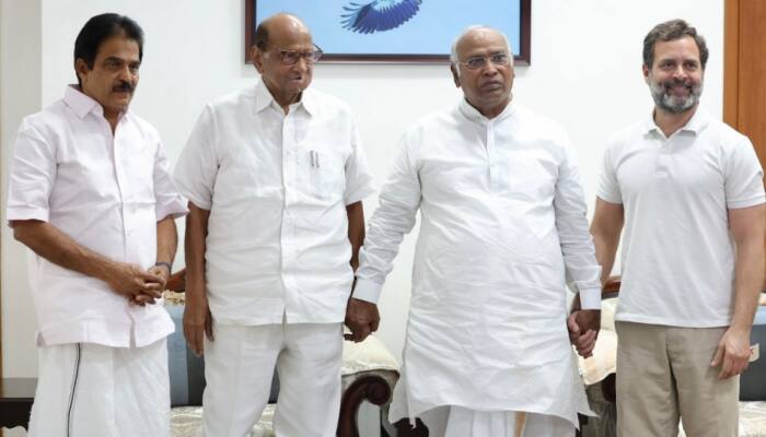 Efforts For Opposition Unity Pick Up Pace As Sharad Pawar Meets Kharge, Rahul Gandhi