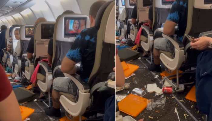 Watch: Scary Turbulence Captured On Camera As Drinks Spill Inside Flight Cabin