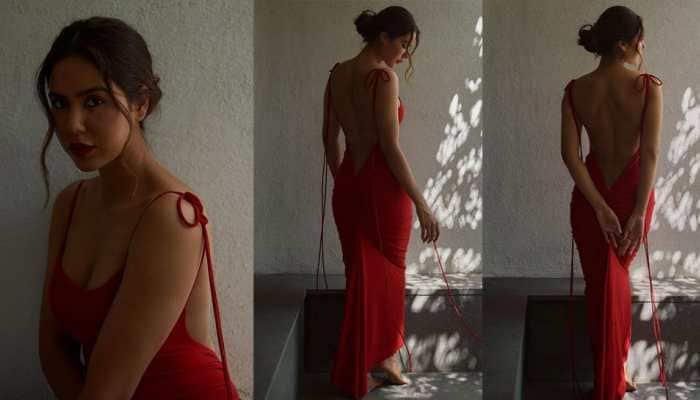 Sonam Bajwa&#039;s Bold Photoshoot In Red Hot Backless Gown Raises Mercury - See Pics