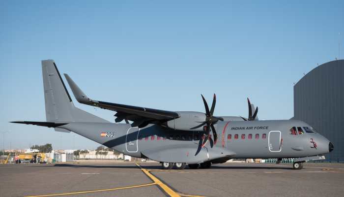 Watch: Airbus Rolls Out India's First C-295MW Aircraft Wearing IAF's Grey Colour Scheme