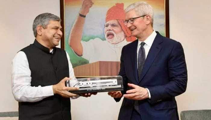 Apple CEO Tim Cook Gifted Vande Bharat Express Scale Model By Railway Minister