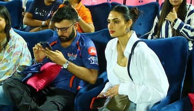 WATCH: Athiya Shetty Cheers For Husband KL Rahul’s 103m Six Against Yuzvendra Chahal In Jaipur