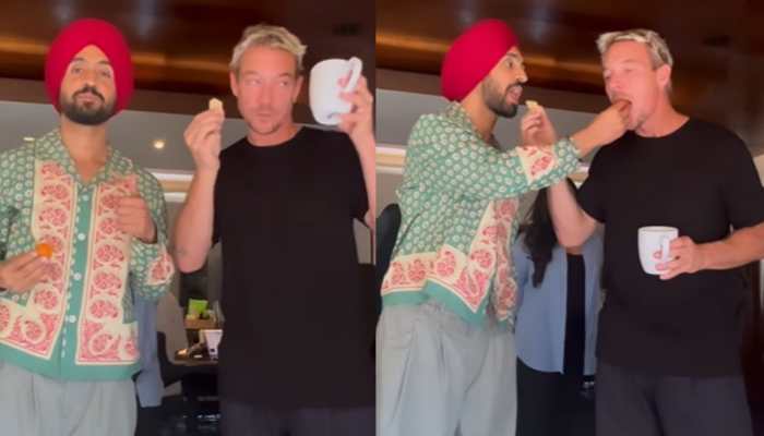 Diljit Dosanjh Enjoys 'Chai Time' With American DJ Diplo - Watch