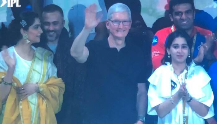 IPL 2023: Apple CEO Tim Cook Spotted At Delhi Capitals Vs Kolkata Knight Riders Clash With Sonam Kapoor, See Pics Here