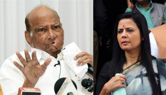 TMC MP Mahua Moitra Targets NCP Chief Sharad Pawar For Meeting Gautam Adani 