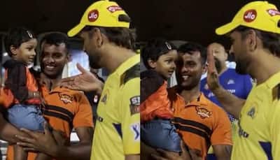 Watch: MS Dhoni's Adorable Moment With T Natrajan's Daughter Wins Hearts, Video Goes Viral