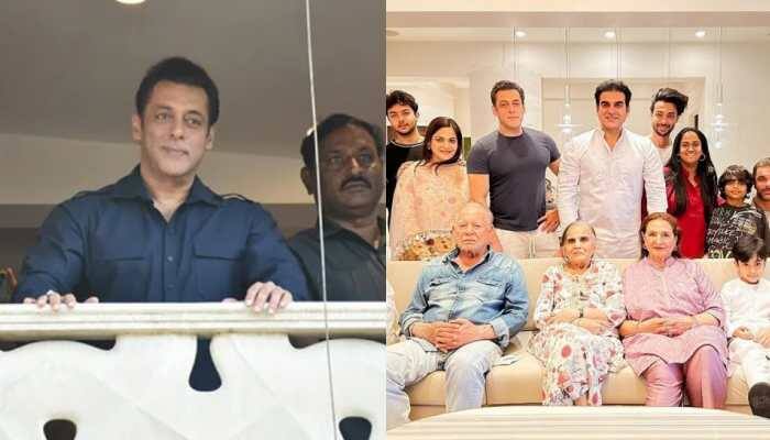 Bhaijaan Salman Khan Wears Pathaani On Eid, Greets Fans From Apartment’s Balcony - Inside Pics