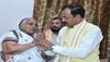 keshav prasad maurya meets umesh pal family