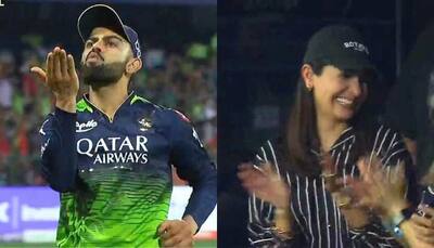Watch: Virat Kohli's Flying Kiss To Anushka At RCB vs RR Clash Steals Hearts