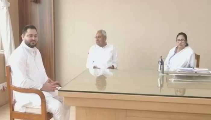 'Opposition Unity' Gathers Pace As Nitish Kumar, Tejashwi Meet Mamata Banerjee In Kolkata