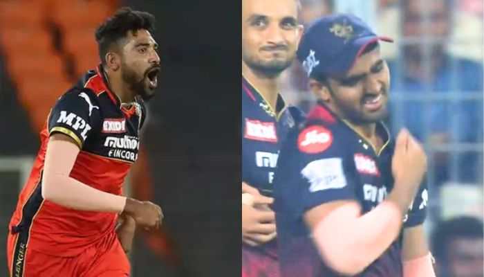 Watch: Angry Mohammed Siraj Abuses Teammate Mahipal Lomror For Poor Fielding In RCB vs RR Game
