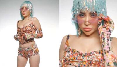 Urfi Javed Sizzles In Multi-Coloured Beaded Outfit With Blue Hair For Ken Ferns- Watch