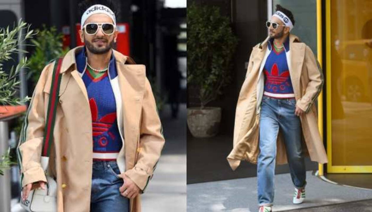 Ranveer Singh shows off his pearl necklace, Gucci outfit with