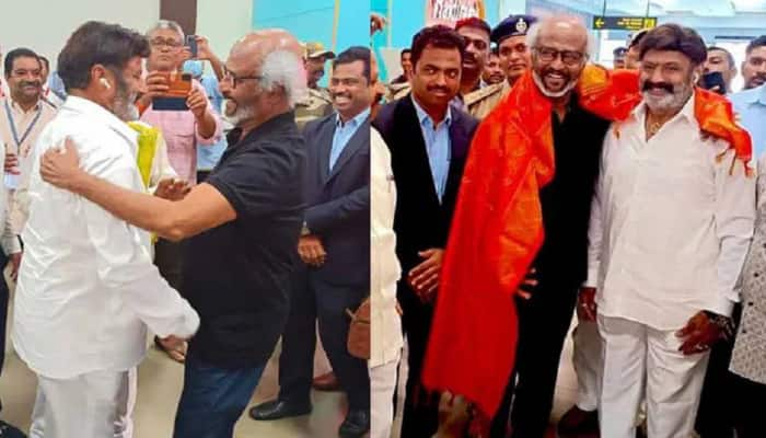 Rajinikanth Reaches Vijayawada To Attend NTR&#039;s Centenary Celebrations