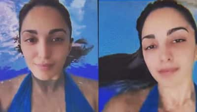 Kiara Advani Beats The Heat With A Cool Dip In A Sizzling Blue Monokini - Watch