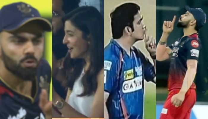 Virat Kohli's Romance &amp; Revenge: Blows Flying Kiss To Anushka And Mimics Gambhir's Crowd-Silencing Gesture - Watch