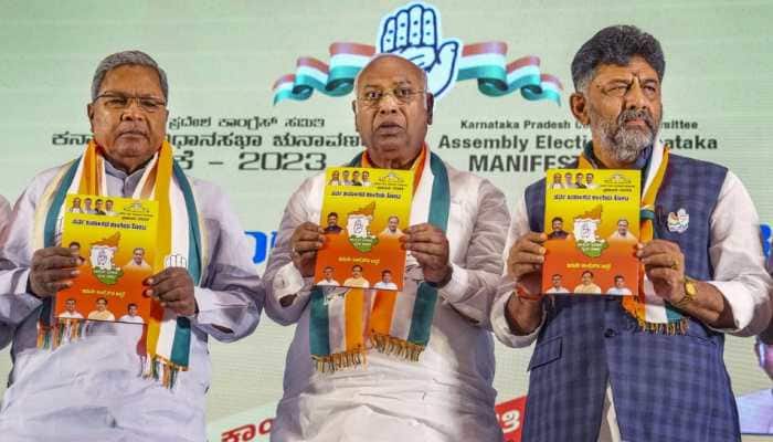 Congress Releases Manifesto For Karnataka Elections, Promises Free Electricity, Monthly Allowances For Unemployed Graduates