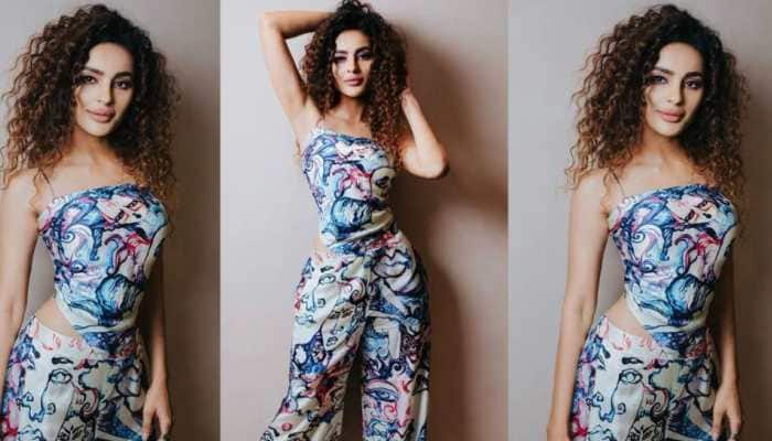 Seerat Kapoor Make Heads Turn In Expensive Mural-Art Inspired Satin Silk Outfit Worth Rs 30 Thousand - Pics
