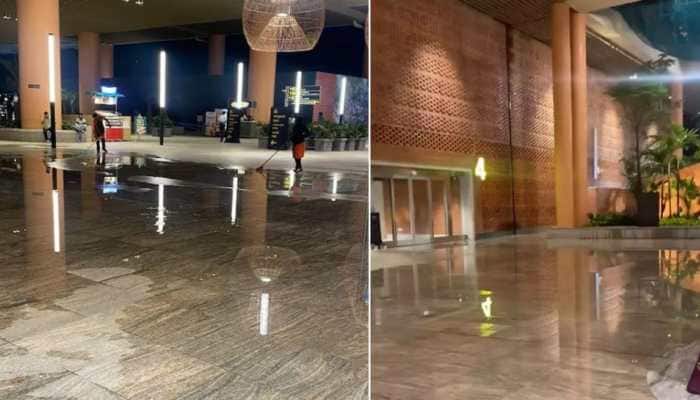 Watch: Bengaluru Airport Terminal 2 Faces Water Leakage Amid Rainfall ...