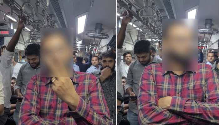 Man Shamelessly Smiles After Throwing Gutkha Packet On Mumbai Local, Says No To Littering Post Arrest