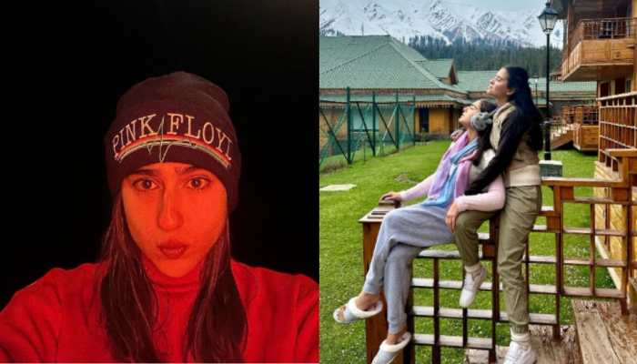 Sara Ali Khan Enjoys Snow-Clad Mountains, Warm Nights In Kashmir With Friends &amp; Family- See Pics 