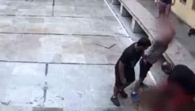 Tillu Tajpuriya Murder: CCTV Footage Shows Gangster Being Brutally Stabbed Inside Tihar Jail