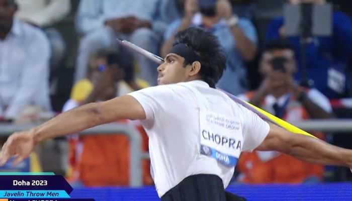 Watch: Neeraj Chopra Seizes Victory at Doha Diamond League 2023, But Falls Short of 90-Meter Mark