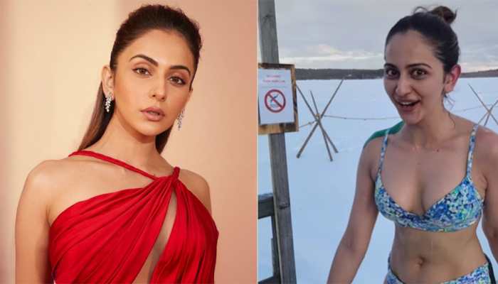 Rakul Preet&#039;s Latest Bikini Treat To Fans, Takes A Dip In Frozen Pond, Watch Video