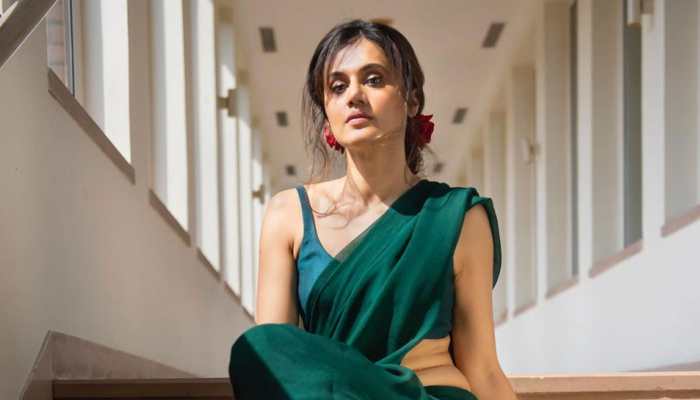 Taapsee Pannu Slays In Saree, Shoes As She Vacations In New York