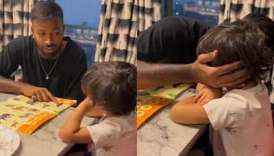 Watch: Hardik Pandya's Adorable Daddy Moment, Becomes Teacher For Son Agastya
