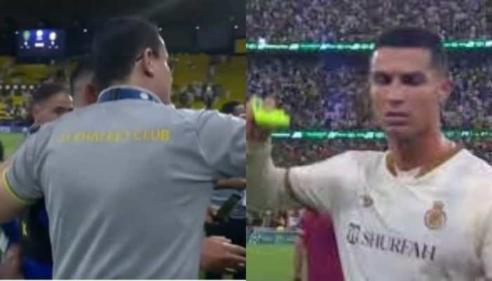 Watch: Cristiano Ronaldo Loses His Cool, Pushes Away Al Khaleej Staffer Seeking Selfie After Al Nassr's Frustrating Draw