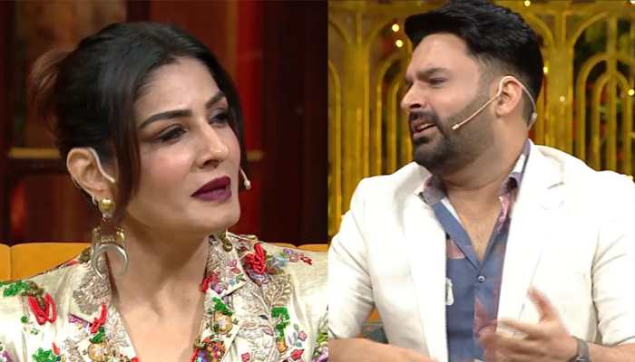 Raveena Tandon Roasts Kapil Sharma For His Look, Plants Kiss On His Face, Watch Video