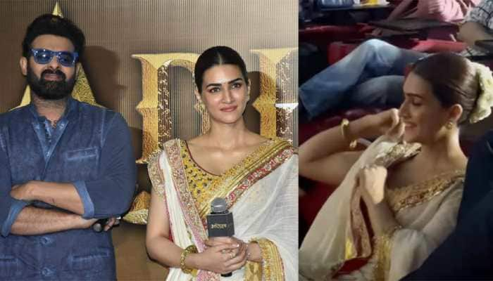 Kriti Sanon Sits On Floor In Theatre At Adipurush Trailer Launch, See Video