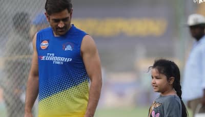 Watch: Ziva Trains With Dad MS Dhoni Ahead Of CSK vs DC Clash In IPL 2023 