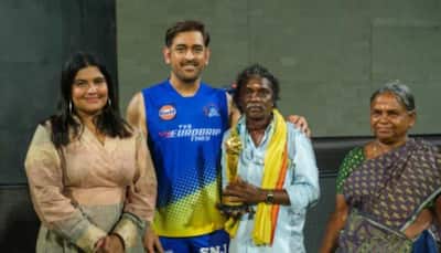 MS Dhoni Meets 'The Elephant Whisperers' Director Kartiki Gonsalves, Bomman And Bellie; Gifts Them CSK Jerseys- See Pic