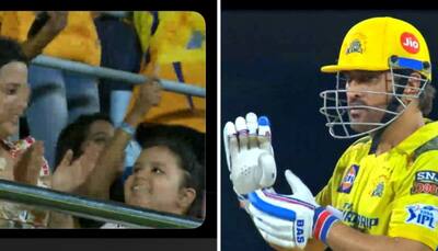 Watch: Sakshi And Ziva Dhoni Celebrate MSD's Six During CSK vs DC Clash, Cute Video Goes Viral