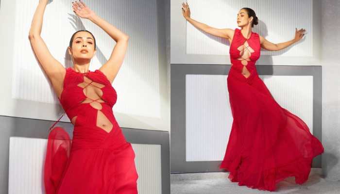 Malaika Arora Grabs Eyeballs In Sexy Red Plunging Gown, Fans Call Her &#039;Fabulous&#039;