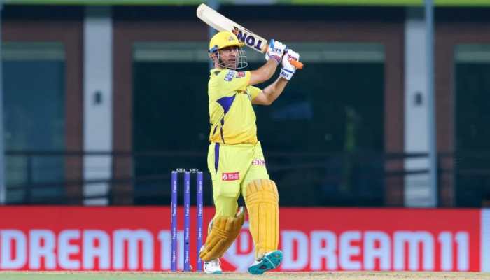 Chennai Super Kings skipper MS Dhoni's whirlwind knock of 20 off 9 balls took his IPL 2023 strike-rate to 204.25, the second-best in the T20 league this season. (Photo: BCCI/IPL)