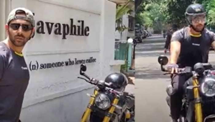 Kartik Aaryan Ditches His Luxury Swanky Cars, Rides A Bike To The Gym