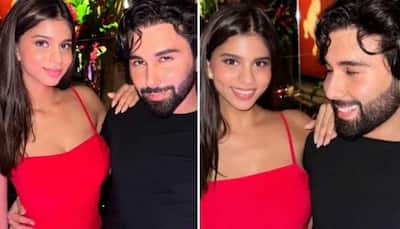 Suhana Khan Stuns In Strappy Red Dress, Poses With BFF Orry Aka Orhan Awatramani - Pics